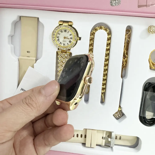 A58 Plus Ladies Smartwatch – Combo Set 8in1