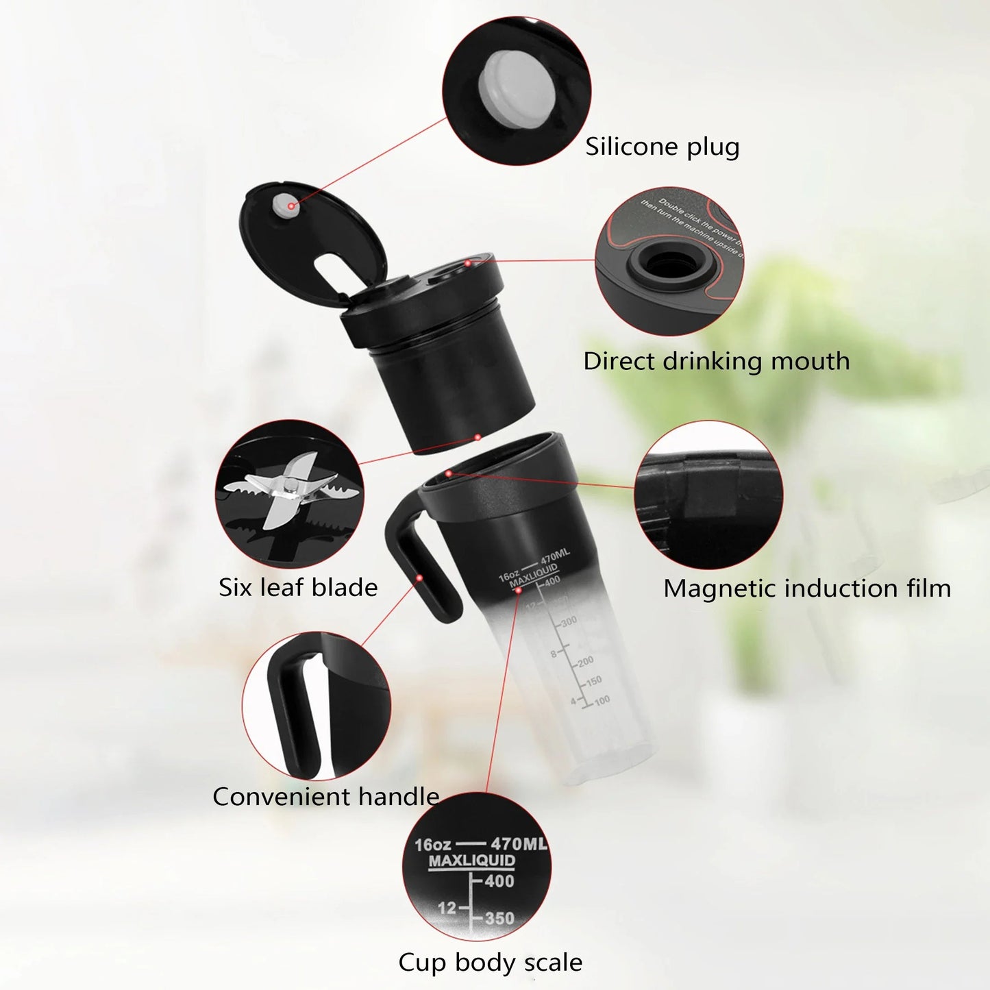 multifunctional USB rechargeable juicing cup