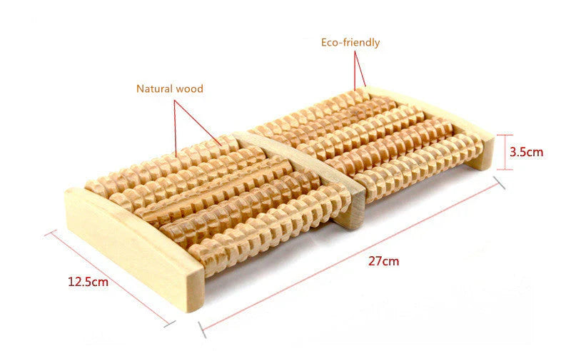 Wooden Foot Massager | Stress Release Tool (Imported)