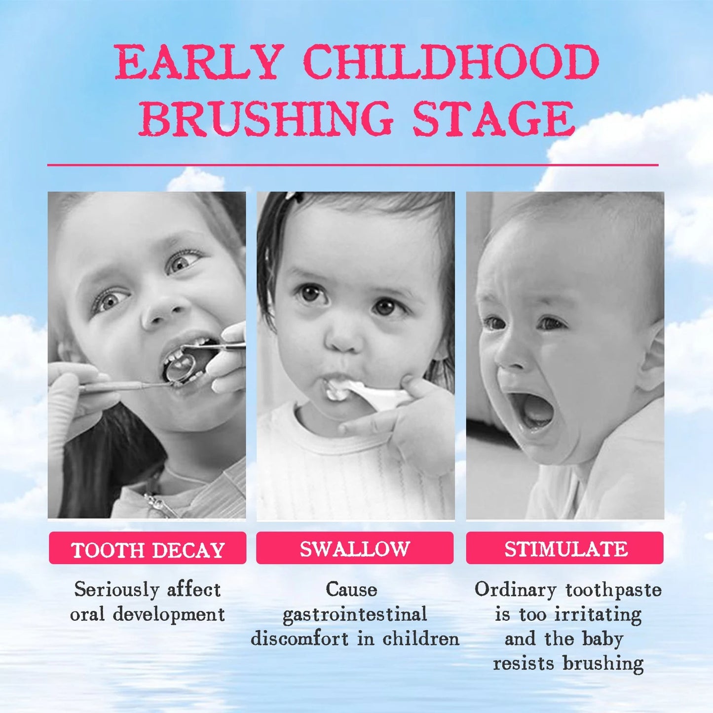 Children Toothpaste Probiotics Stain Removal