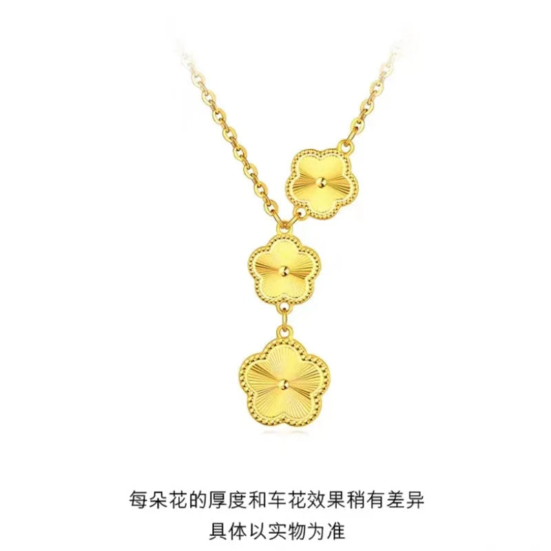 Fashion flower necklace  bracelet earrings set