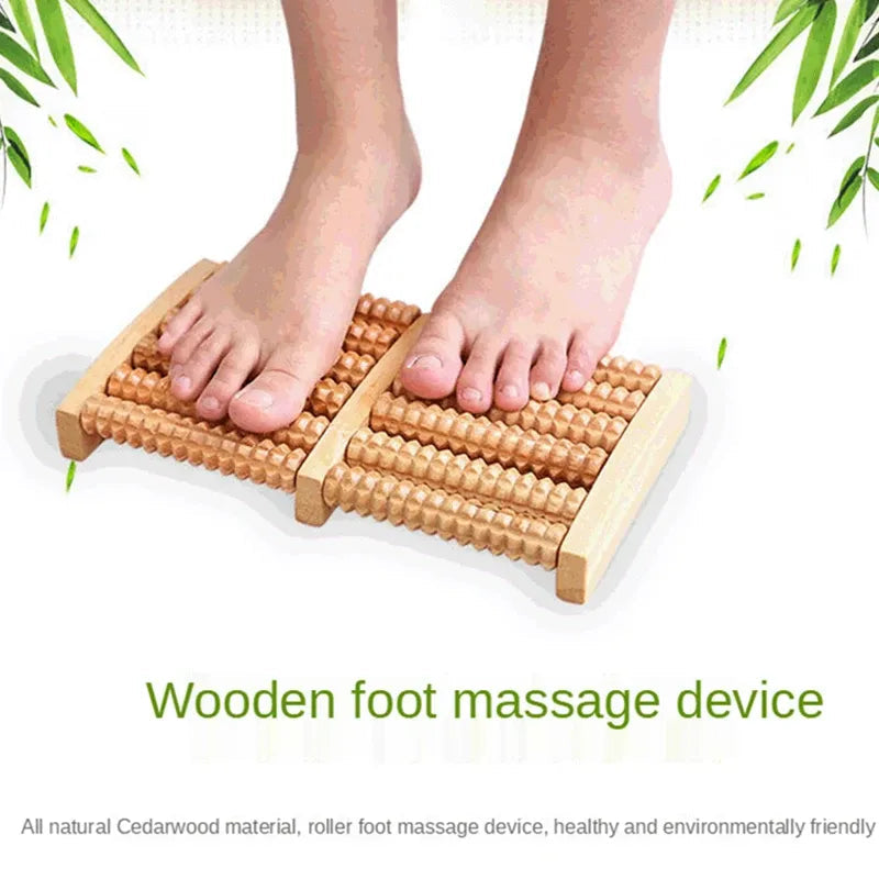 Wooden Foot Massager | Stress Release Tool (Imported)