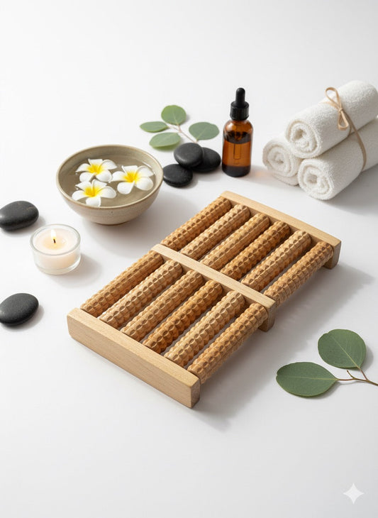 Wooden Foot Massager | Stress Release Tool (Imported)