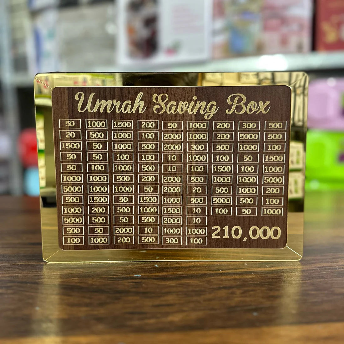 Wooden Umrah Saving Box